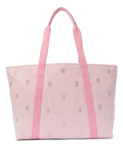 VICTORIA SECRET TOTE BAG PINK WHITE