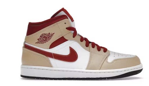 [554724-201] NIKE AIR JORDAN 1 MID RED CURRY
