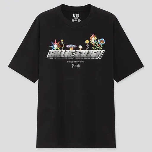 UNIQLO X BILLIE EILISH T SHIRT MURAKAMI BLACK