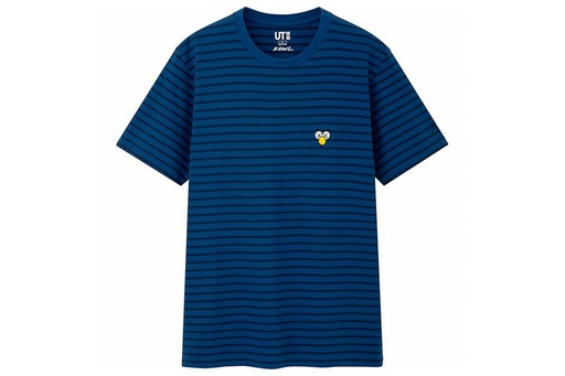 UNIQLO X KAWS T SHIRT BLUE STRIPES