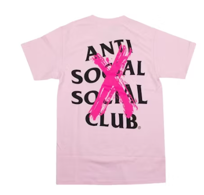 ANTI SOCIAL SOCIAL CLUB T SHIRT BLACK PINK WHITE
