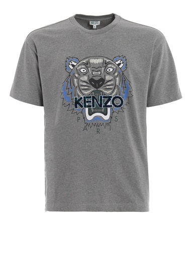 KENZO T SHIRT GREY BLUE
