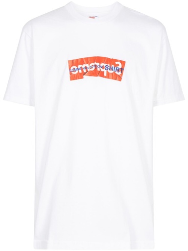 SUPREME T SHIRT CDG WHITE RED