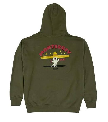 RIP N DIP HOODIE MONTERREY GREEN OLIVE