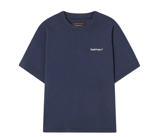 NUDE PROJECT T SHIRT ORIGINS NAVY BLUE WHITE