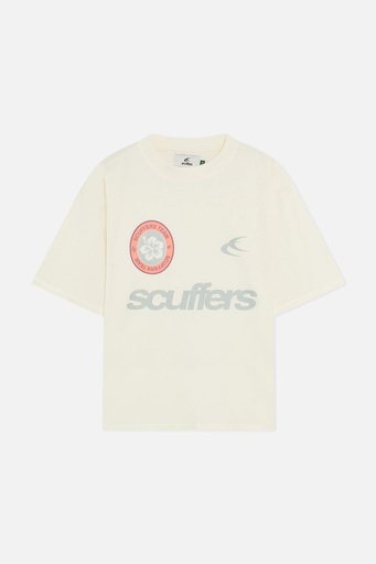 SCUFFERS CALI ECRU T-SHIRT BEIGE ORANGE