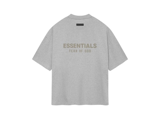 FEAR OF GOD ESSENTIALS CUELLO V ESTAMPADO ATRAS LIGHT HEATHER GREY (SP24)