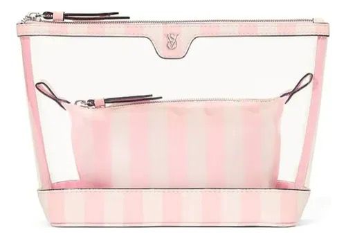 VICTORIA SECRET MAKE UP BAGS PINK WHITE